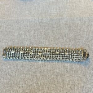 Elegant Silver Rhinestone Bracelet